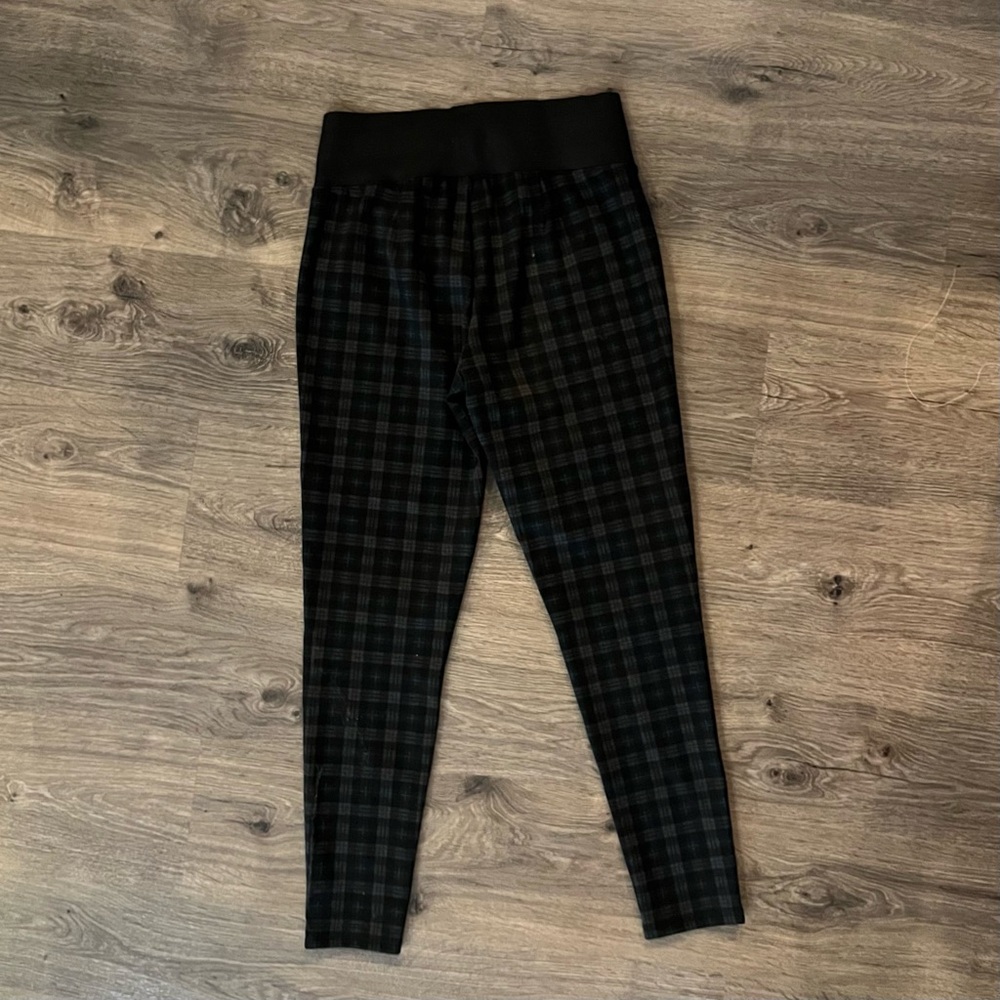 Maurices Black Checkered Pants